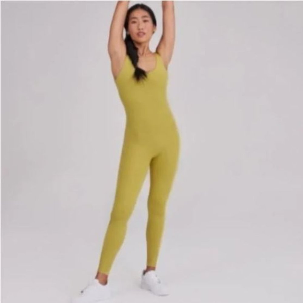 Girlfriend Collective Yellow Jumpsuit